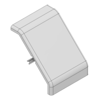 MODULAR SOLUTIONS ALUMINUM GUSSET<br>45MM X 45MM GRAY PLASTIC CAP COVER FOR 40-110-1, FOR A FINISHED APPEARANCE